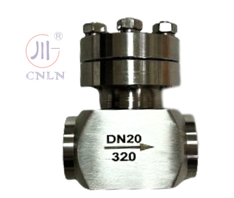 SS304/316 صمام التحقق الكريوجيني عالي الضغط DN20 للغاز الطبيعي المسال/LOX/LN2/LAR/LCO2