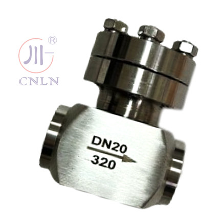 SS304/316 صمام التحقق الكريوجيني عالي الضغط DN20 للغاز الطبيعي المسال/LOX/LN2/LAR/LCO2