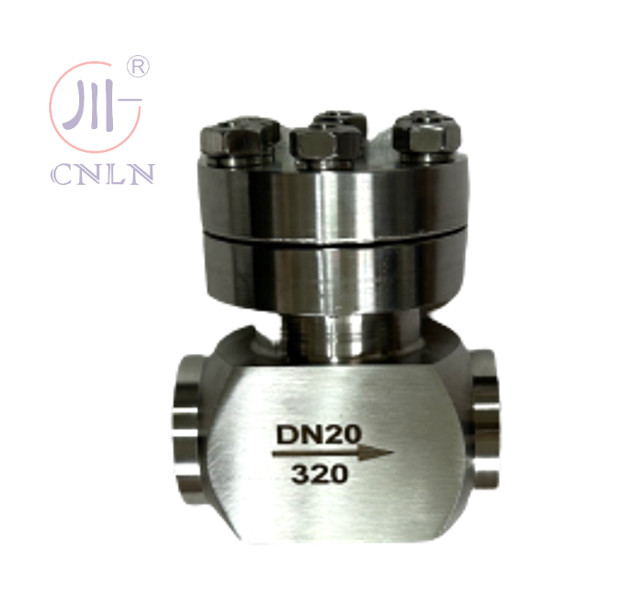 SS304/316 صمام التحقق الكريوجيني عالي الضغط DN20 للغاز الطبيعي المسال/LOX/LN2/LAR/LCO2