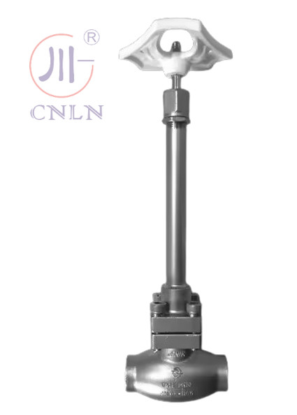 SS304/316 صمام الكرة المبردة الطويل النوع D ((DN10-100mm) للغاز الطبيعي المسال / LOX / LN2