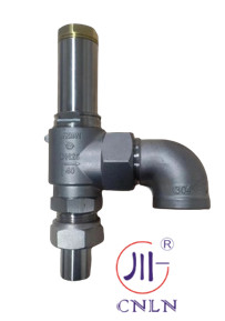 صمام PTFE آمن مفتوح بالكامل مع وصلة الكوع الصمامات الغازية الصناعية السائلة