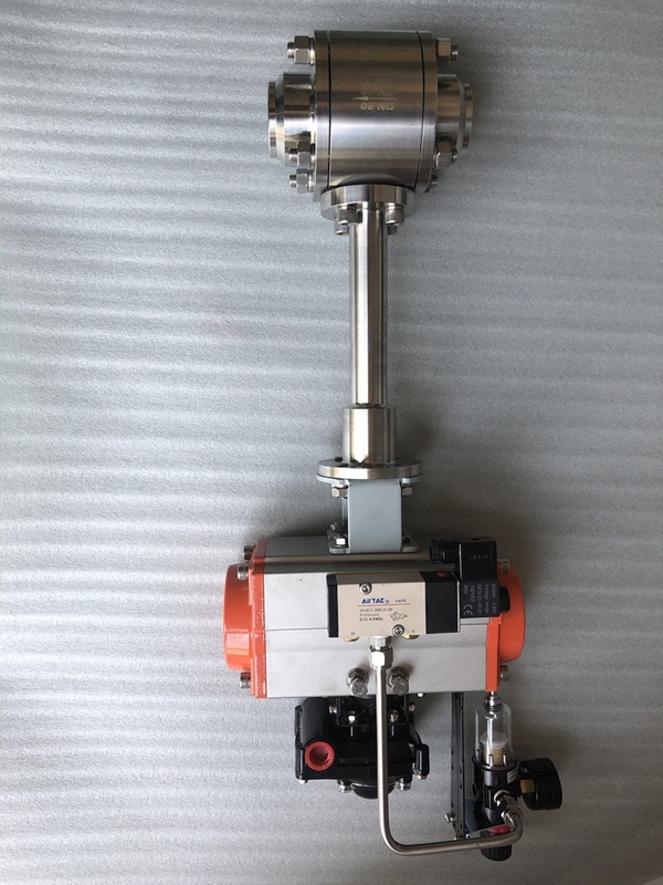 CF3/CF8 SS304/SS316 صمام كرة هوائي بارد للغاز الطبيعي المسال/LOX/LN2/LAR