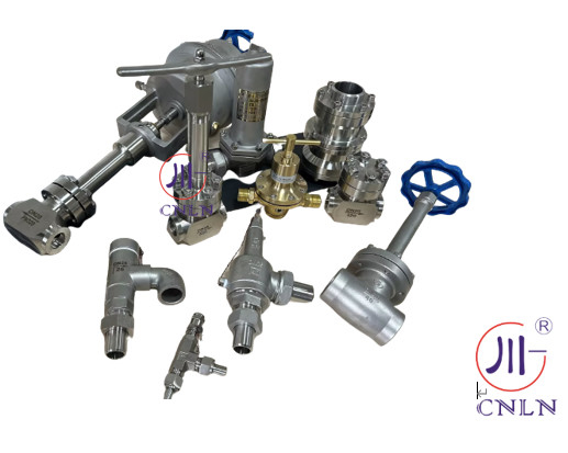 LNG LOX LIN LAR LCO2 خزان الصمام الكريوجيني الضغط العالي الكرة -196- 80 °C CF8/CF3 3/8''-4