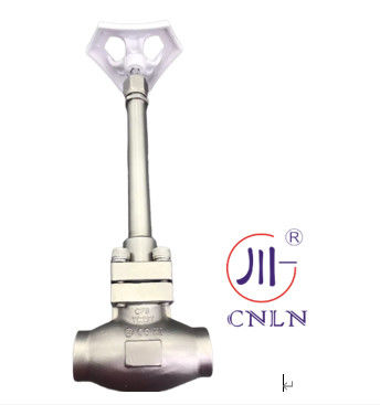 صمام الكرة المكشوف منخفض الحرارة CF3/CF8 DN50 SS304/SS316 للغاز الطبيعي المسال/LOX/LN2/LAR/LCO2