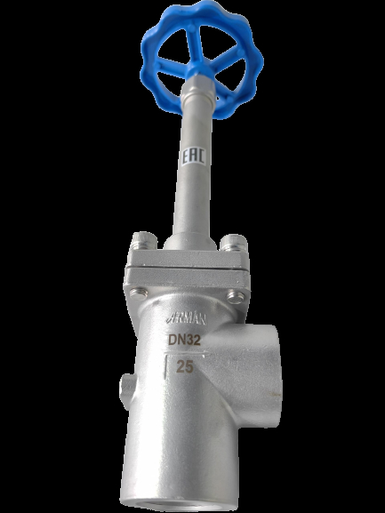 DJ61F-50P Cryogenic Globe Valve with PTFE Seal for -196°C to +80°C Applications in Stainless Steel 304/316