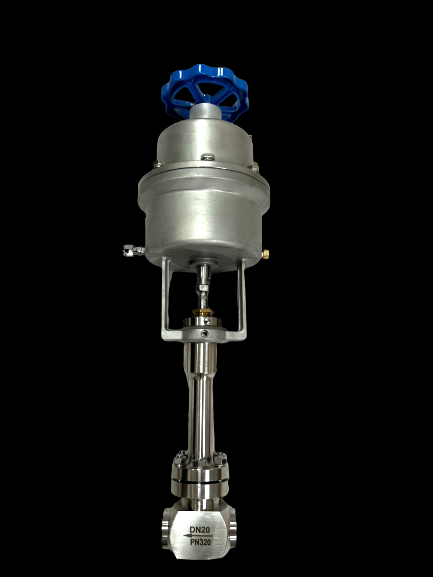 صمام كرة أرضية هوائي مبرد بالتبريد مع ختم PTFE وجسم CF8/CF3 لإغلاق الطوارئ عند 5.0 ميجا باسكال في تطبيقات الغاز الطبيعي المسال/الأكسجين السائل/النيتروجين السائل