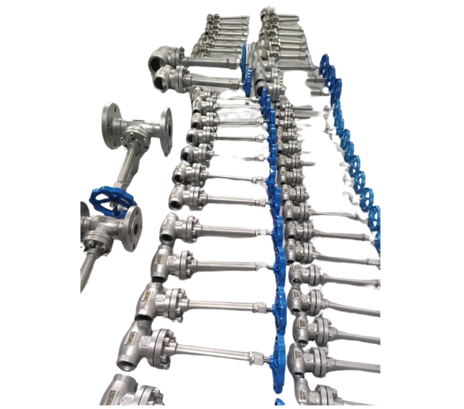 الصمام الكروجي الصمامي الطويل لـ CF8 CF8M لـ LNG/LOX/LN2/LAR/LCO2