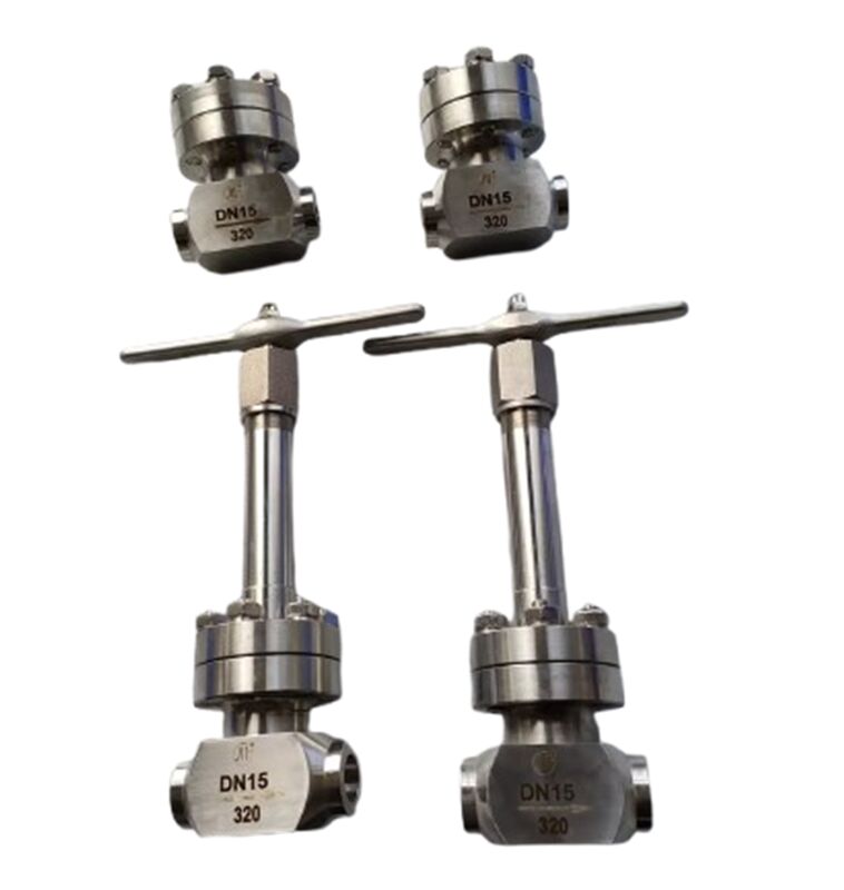 صمام الاختبار البارد مع 320 Mpa الضغط الأقصى من الفولاذ المقاوم للصدأ 304/316 لفترة الحرارة من -196 إلى + 80 °C