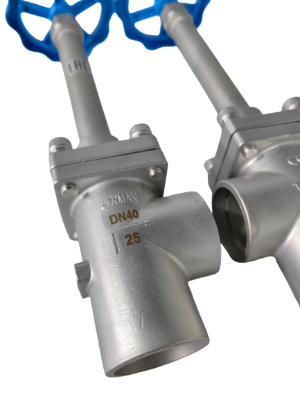 صمام الكرة المبردة المعتمد من ISO CE EAC مع ضغط أقصى 5.0Mpa ومدى درجة الحرارة من -196 °C إلى + 80 °C في الفولاذ المقاوم للصدأ 304/316