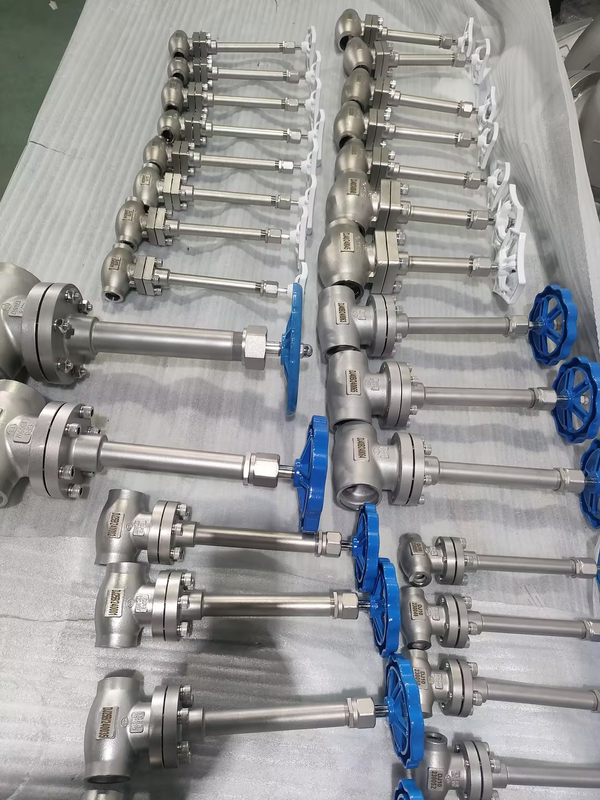 صمام الكرة المبردة المعتمد من ISO CE EAC مع الفولاذ المقاوم للصدأ 304/316 ومدى درجة الحرارة من -196 °C إلى + 80 °C لضغط أقصى 5.0Mpa