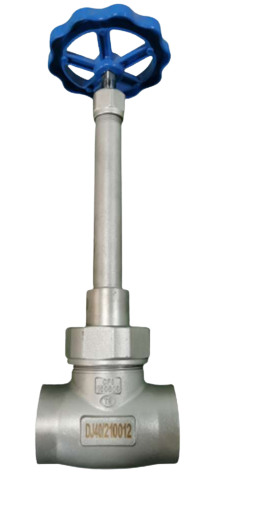 صمام الكرة المبردة من الفولاذ المقاوم للصدأ 304/316 المعتمد من ISO CE EAC مع ضغط أقصى 5.0Mpa ومدى درجة الحرارة من -196 °C إلى + 80 °C لـ LOX LNG LIN LAR